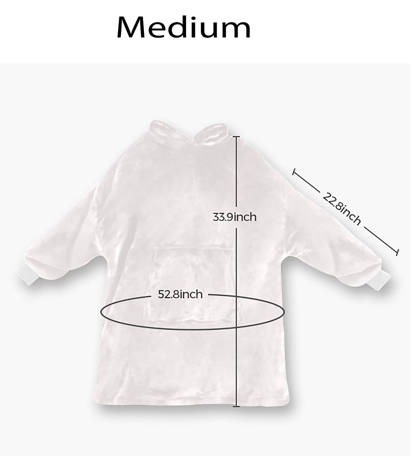 Punk Rotter Mohican Skull Cosy Blanket Hooded Jumper Hoodie Winter Oversized Kids Adults