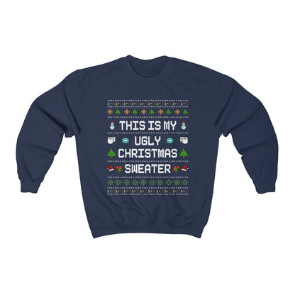 This Is My Ugly Christmas Women Men Funny Christmas Sweatshirt Christmas Crewneck Christmas Gifts Mom Christmas Gift Ugly