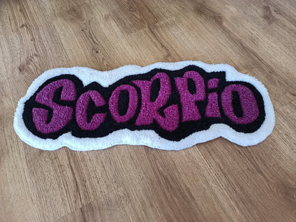 Zodiac Custom Scorpio Handmade Tufted Rug