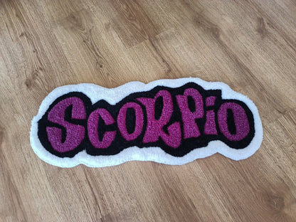 Zodiac Custom Scorpio Handmade Tufted Rug