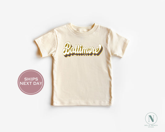 Retro Baltimore Football Shirt, Vintage Baltimore Football Shirt, Baltimore Football Women Shirt, Baltimore Football Toddler Shirt