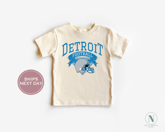 Retro Detroit Football Shirt, Vintage Detroit Football Shirt, Detroit Football Women Shirt, Detroit Michigan Football Toddler Shirt