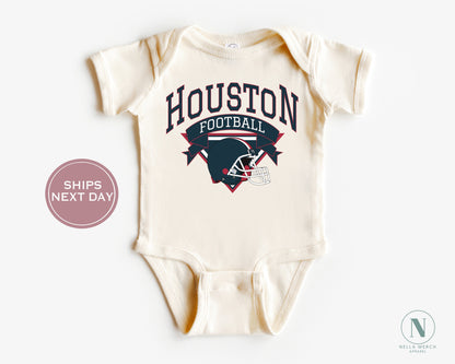 Houston Football Shirt, Retro Houston Football Shirt, Vintage Houston Women Shirt, Houston Texas Toddler Shirt