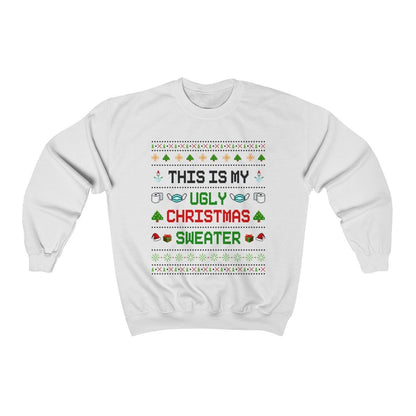 This Is My Ugly Christmas Women Men Funny Christmas Sweatshirt Christmas Crewneck Christmas Gifts Mom Christmas Gift Ugly