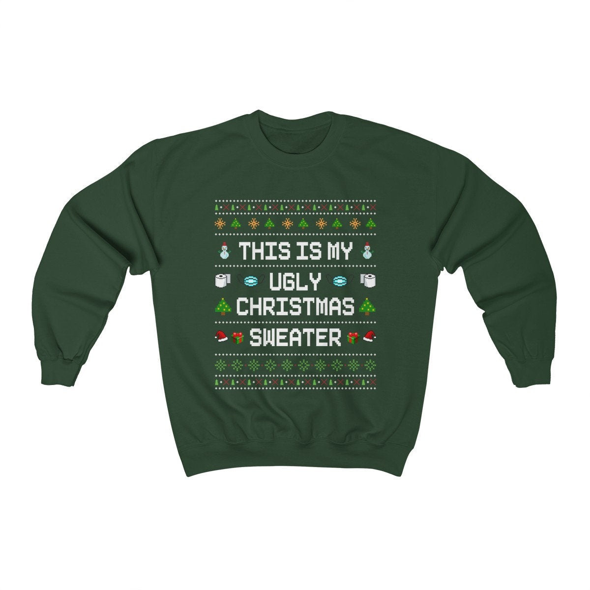 This Is My Ugly Christmas Women Men Funny Christmas Sweatshirt Christmas Crewneck Christmas Gifts Mom Christmas Gift Ugly