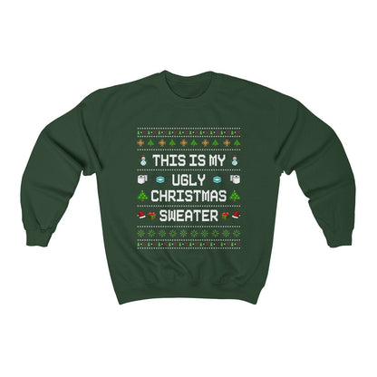 This Is My Ugly Christmas Women Men Funny Christmas Sweatshirt Christmas Crewneck Christmas Gifts Mom Christmas Gift Ugly