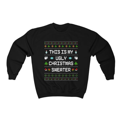 This Is My Ugly Christmas Women Men Funny Christmas Sweatshirt Christmas Crewneck Christmas Gifts Mom Christmas Gift Ugly