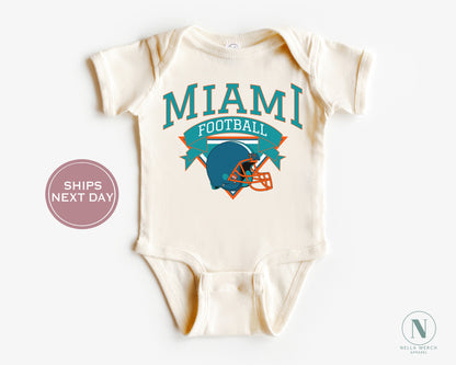 Miami Football Shirt, Vintage Miami Football Shirt, Retro Miami Football Women Shirt, Miami Florida Football Toddler Shirt
