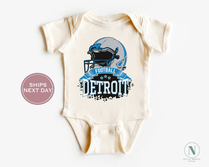 Retro Detroit Football Shirt, Vintage Detroit Football Shirt, Detroit Football Women Shirt, Detroit Michigan Football Toddler Shirt