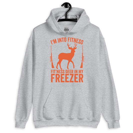 Im into fitness fitness deer in my freezer Hoodie, hunter hoodie, hunting hoodie, gift for hunter, deer hunting hoodie, buck hoodie