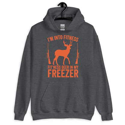 Im into fitness fitness deer in my freezer Hoodie, hunter hoodie, hunting hoodie, gift for hunter, deer hunting hoodie, buck hoodie