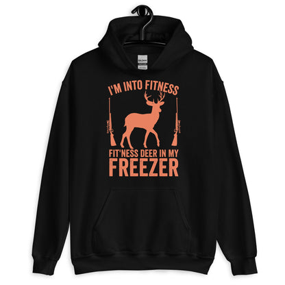 Im into fitness fitness deer in my freezer Hoodie, hunter hoodie, hunting hoodie, gift for hunter, deer hunting hoodie, buck hoodie