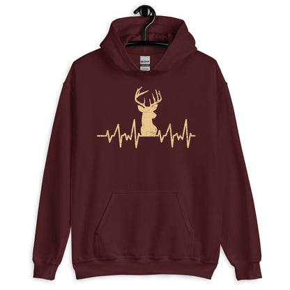 Deer hunting hoodie, Buck pulse Hoodie, buck hunting shirt, gift for hunter for boyfriend, hunting gifts for men