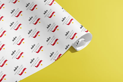 Personalised Christmas Wrapping Paper, Your name, Gift Wrap, Customised, Festive, Official Nice List, Recyclable, Eco Friendly, Santa, Year