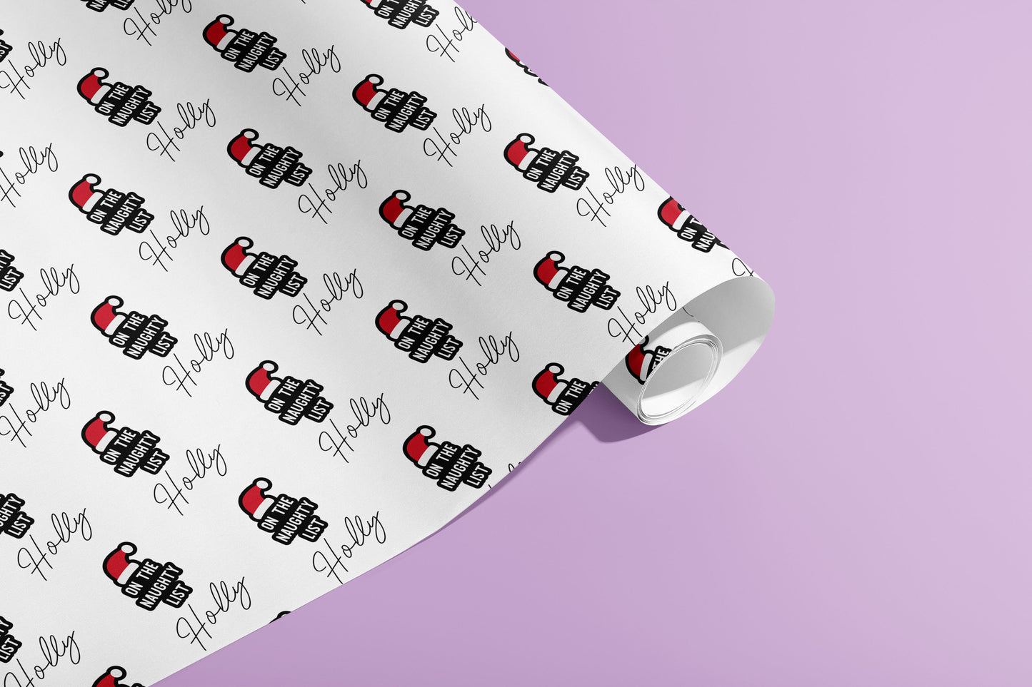 Personalised Christmas Wrapping Paper, Your name, Gift Wrap, Customised, Festive, Official Naughty List, Recyclable, Eco Friendly, Santa