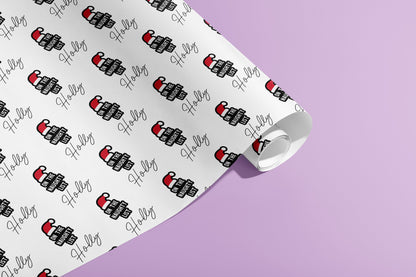 Personalised Christmas Wrapping Paper, Your name, Gift Wrap, Customised, Festive, Official Naughty List, Recyclable, Eco Friendly, Santa