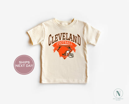 Cleveland Football Shirt, Retro Cleveland Football Shirt, Vintage Cleveland Women Shirt, Cleveland Toddler Shirt