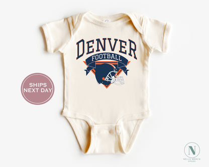 Denver Football Shirt, Retro Denver Football Shirt, Vintage Denver Women Shirt, Denver Toddler Shirt