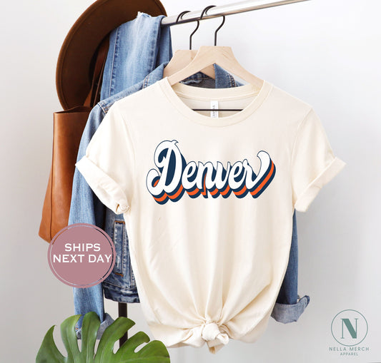 Denver Football Shirt, Retro Denver Football Shirt, Vintage Denver Women Shirt, Denver Toddler Shirt