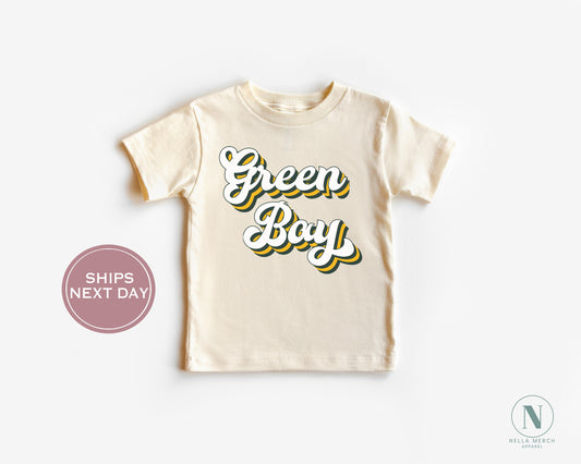 Green Bay Football Shirt, Retro Green Bay Football, Vintage Green Bay Football Shirt, Green Bay Women Shirt, Green Bay Toddler Shirt