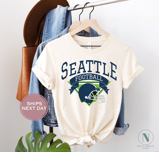 Retro Seattle Football Shirt, Vintage Seattle Football Shirt, Seattle Football Women Shirt, Seattle Football Toddler Shirt