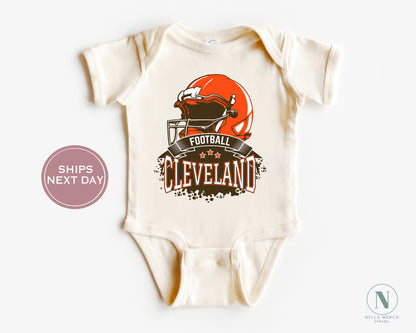 Cleveland Football Shirt, Retro Cleveland Football Shirt, Vintage Cleveland Women Shirt, Cleveland Toddler Shirt