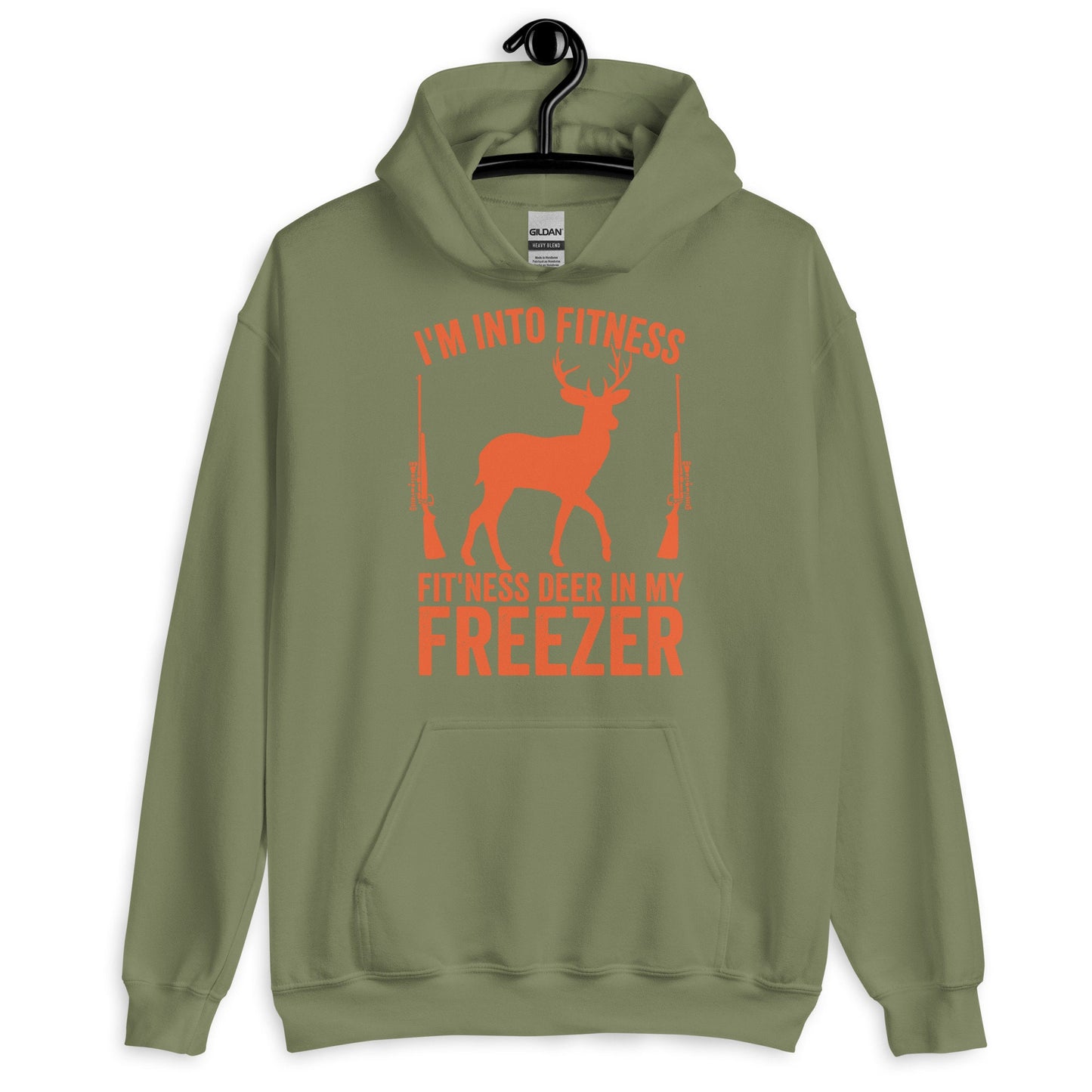 Im into fitness fitness deer in my freezer Hoodie, hunter hoodie, hunting hoodie, gift for hunter, deer hunting hoodie, buck hoodie