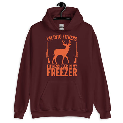 Im into fitness fitness deer in my freezer Hoodie, hunter hoodie, hunting hoodie, gift for hunter, deer hunting hoodie, buck hoodie