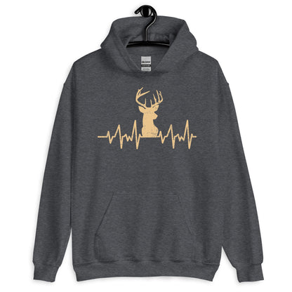 Deer hunting hoodie, Buck pulse Hoodie, buck hunting shirt, gift for hunter for boyfriend, hunting gifts for men