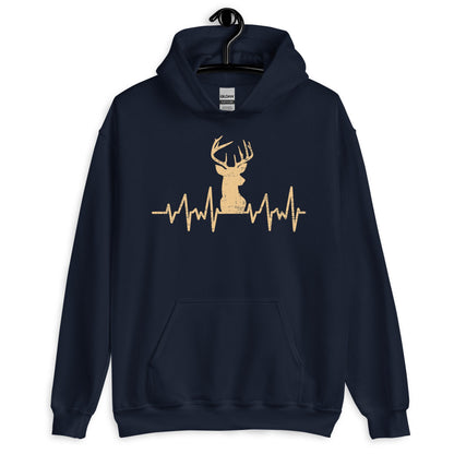 Deer hunting hoodie, Buck pulse Hoodie, buck hunting shirt, gift for hunter for boyfriend, hunting gifts for men