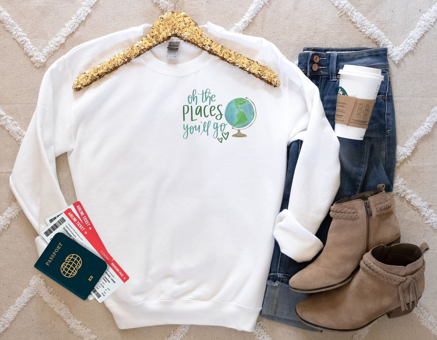 Oh The Places You Will Go Dr. Seuss Sweatshirt, Read Across America Day Shirt For Kids, School Shirt, Teacher Life Shirt,Reading Lover Shirt