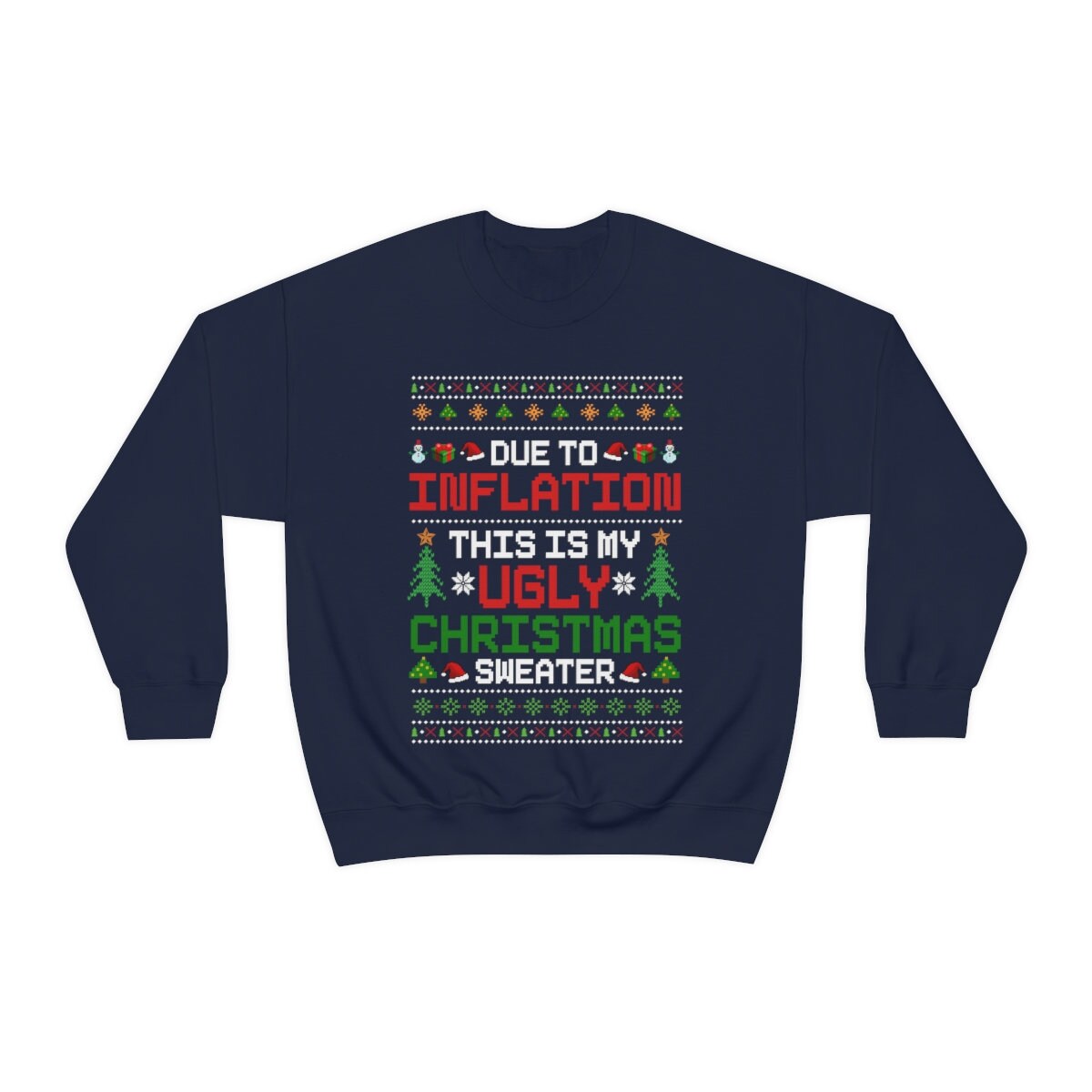 Funny Ugly Christmas Women Plus Size Christmas Sweatshirt Holiday Pajamas Christmas Gifts 2022 Crew Neck Sweatshirt Holiday Apparel