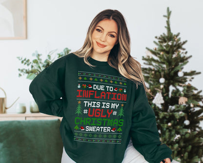Funny Ugly Christmas Women Plus Size Christmas Sweatshirt Holiday Pajamas Christmas Gifts 2022 Crew Neck Sweatshirt Holiday Apparel