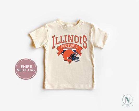 Retro Illinois Football Shirt, Vintage Illinois Football Shirt, Urbana-Champaign Women Shirt, College Football Shirt