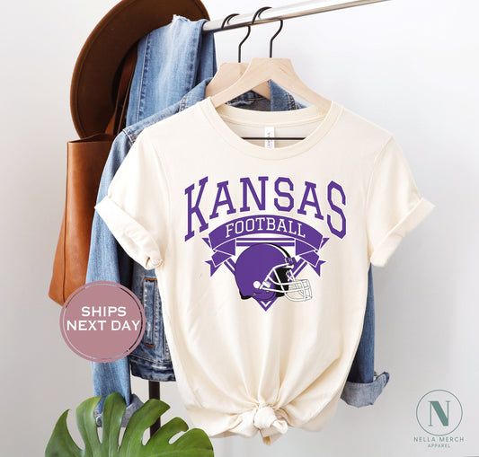 Retro Kansas Football Shirt, Vintage Kansas Football Shirt, Manhattan Kansas Shirt, College Football Shirt