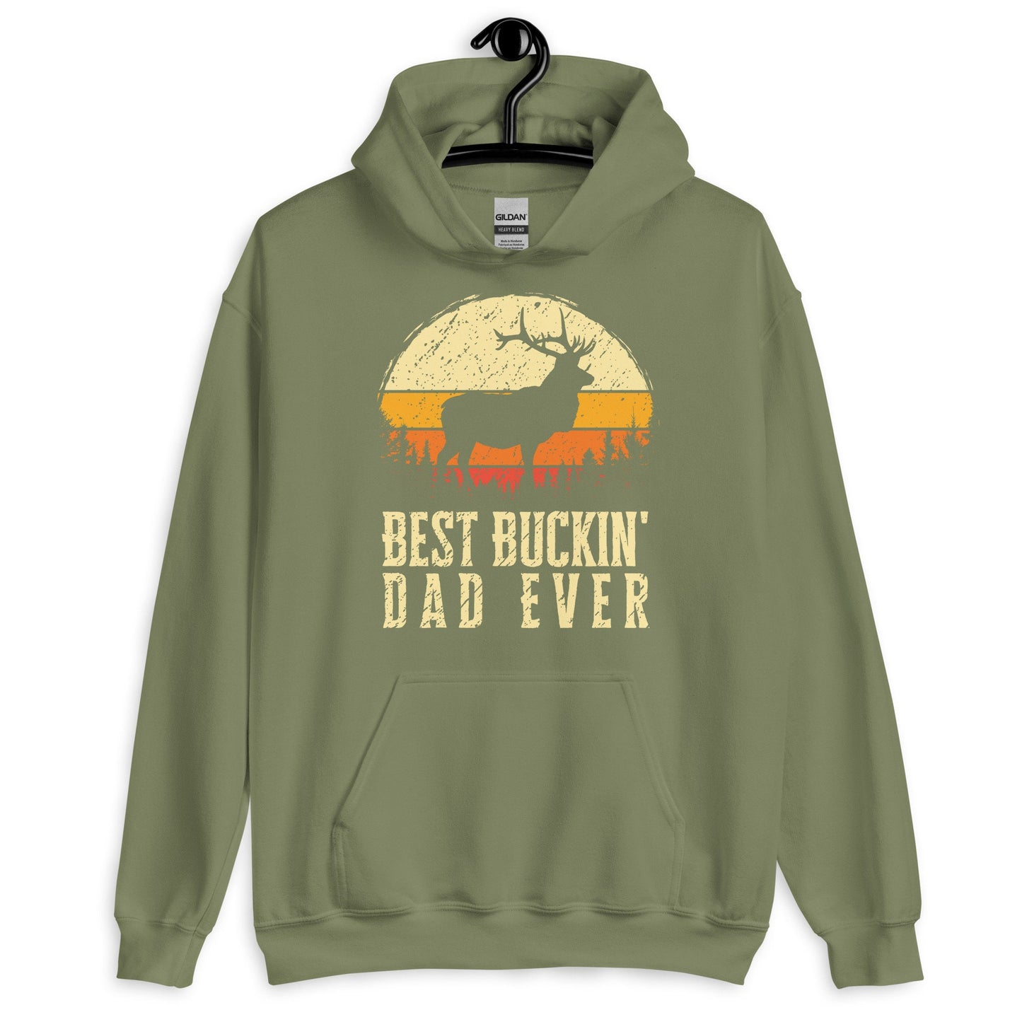 Hunting hoodie, hunting gift for dad, hunting season, deer hunting hoodie, best buckin dad ever