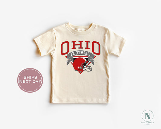 Retro Ohio Football Shirt, Vintage Ohio Football Tee, Columbus Ohio T-Shirt, College Football Shirt