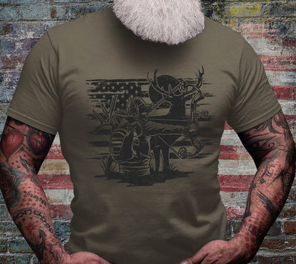 USA Deer Bow Hunter Shirt | Deer Hunting Shirt | Outdoor Hunting Shirt