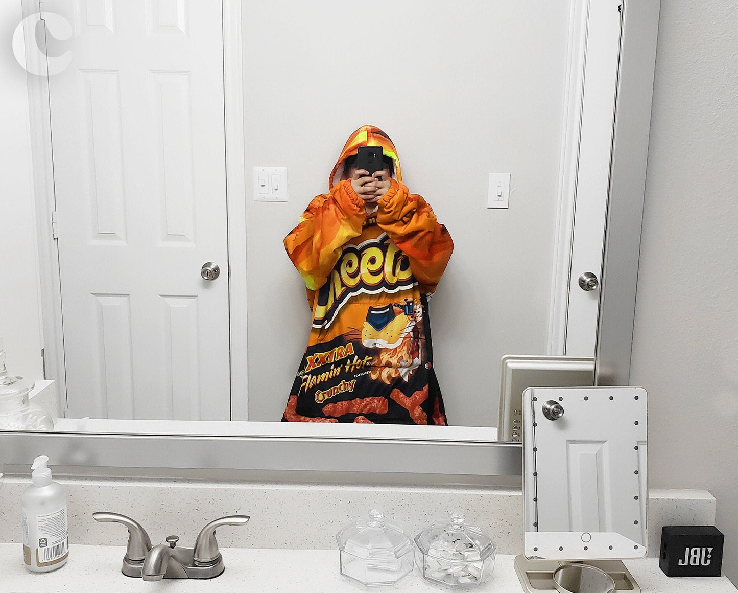 Oversized Blanket-Hoodie Novelty Hot Cheetos | Plush Fleece Giant Hoodie Blanket |  Comfortable Wearable Blanket | Free Express Shipping