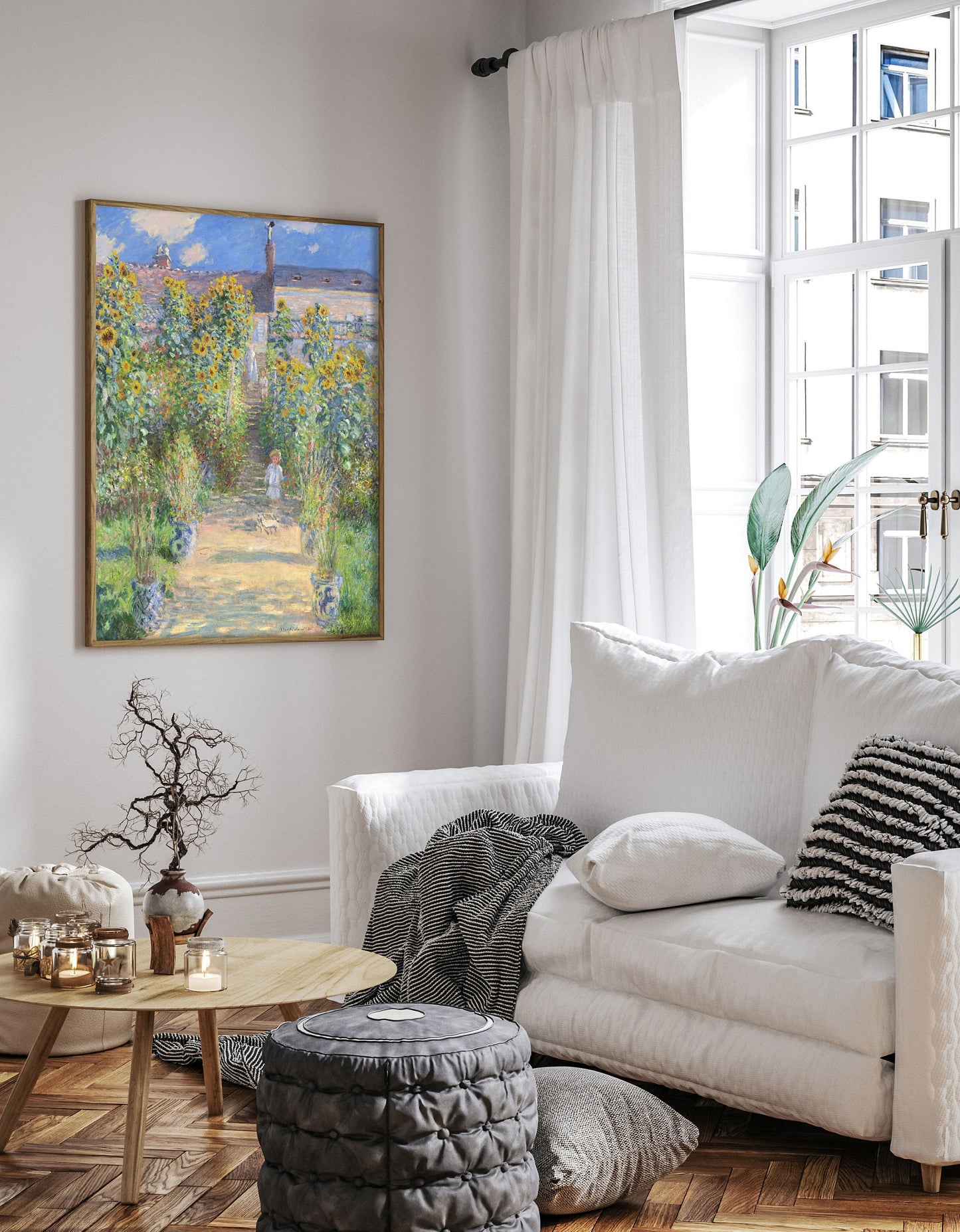 Claude Monet Exhibition Poster, Claude Monet Exhibition print, Monet wall decor, Monet wall art, Minimalist poster, mid century modern