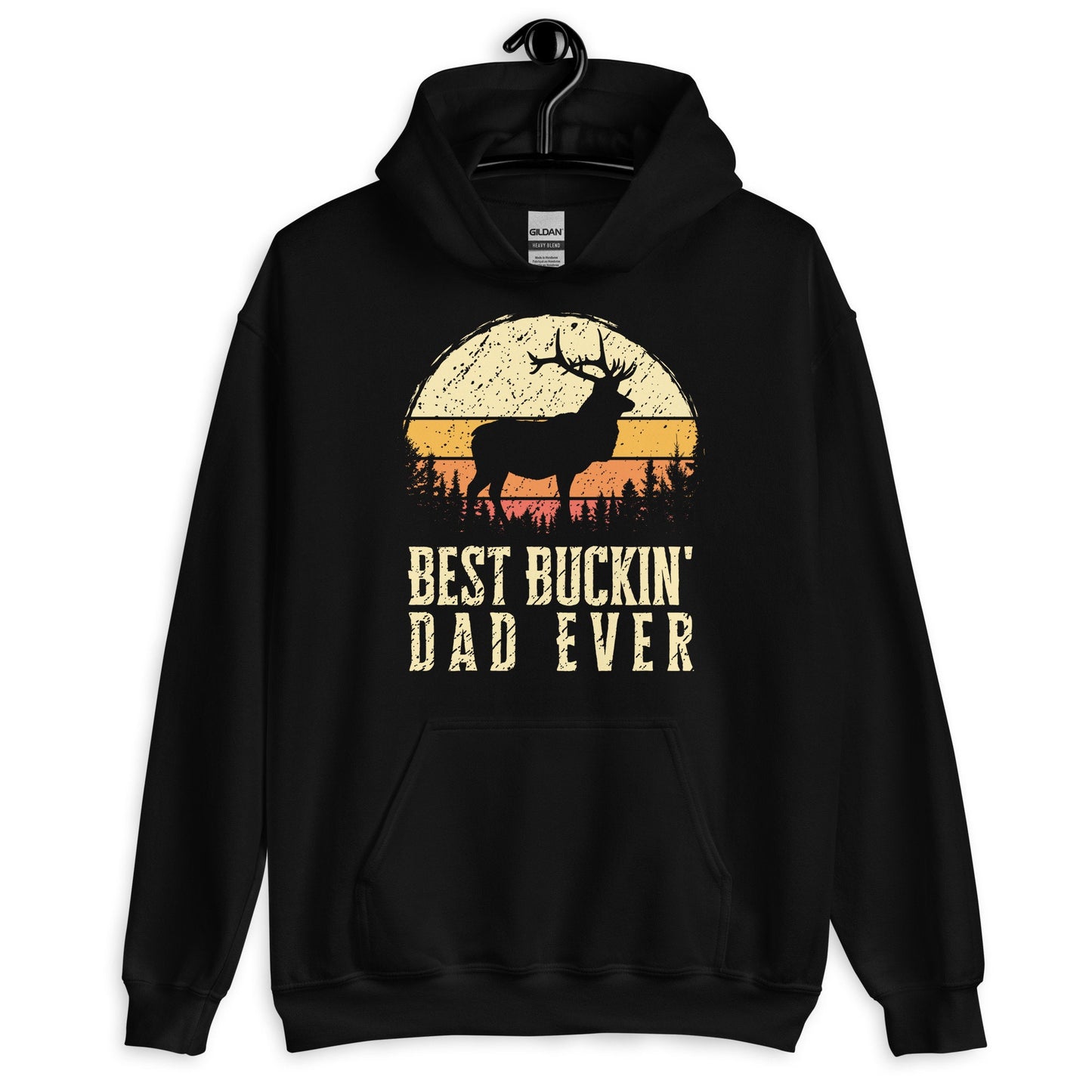 Hunting hoodie, hunting gift for dad, hunting season, deer hunting hoodie, best buckin dad ever