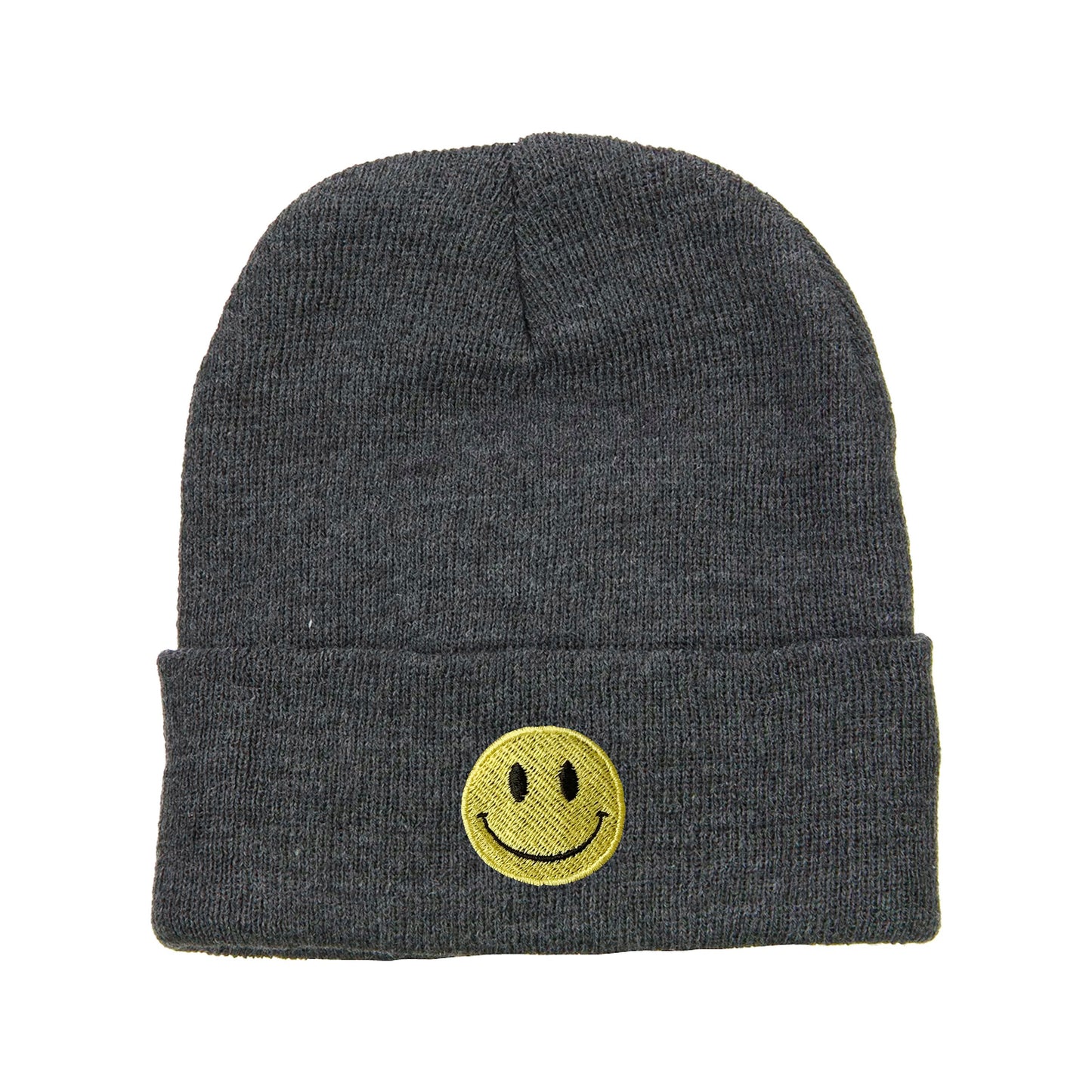 Smiley Face Circle Embroidered Beanie Smile Beanie Winter Beanie