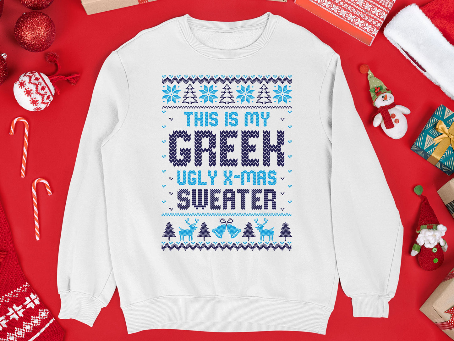 Greek Ugly Christmas Sweatshirt, Greek Ugly Christmas , Unisex Greek Ugly Sweatshirt, Funny Greek Holiday Gift, Greek Christmas Gift