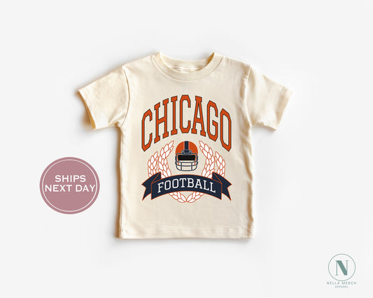 Retro Chicago Football Shirt, Vintage Chicago Football Shirt, Chicago Football Women Shirt, Chicago Football Toddler Shirt