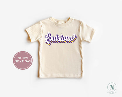 Retro Louisiana Football Shirt, Vintage Louisiana Football Tee, Baton Rouge Louisiana T-Shirt, College Football Shirt