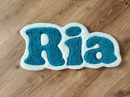 Pink Bella Style Custom Name for Girls Handmade Tufted Rug