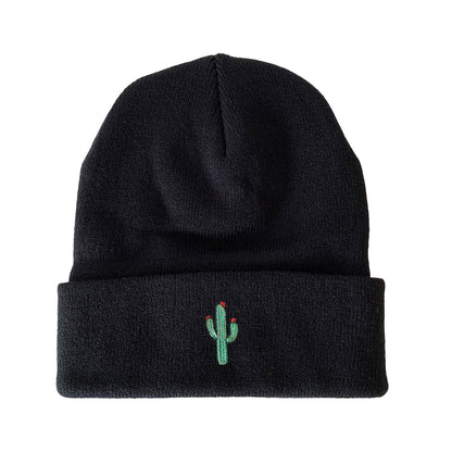 Cactus Embroidered Beanie Winter Hat