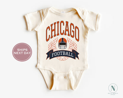 Retro Chicago Football Shirt, Vintage Chicago Football Shirt, Chicago Football Women Shirt, Chicago Football Toddler Shirt