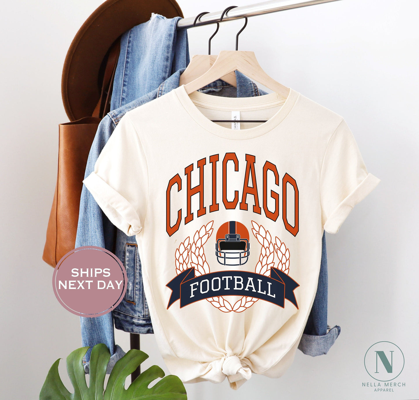 Retro Chicago Football Shirt, Vintage Chicago Football Shirt, Chicago Football Women Shirt, Chicago Football Toddler Shirt