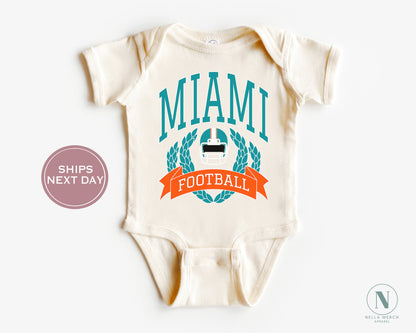 Miami Football Shirt, Vintage Miami Football Shirt, Retro Miami Football Women Shirt, Miami Florida Football Toddler Shirt
